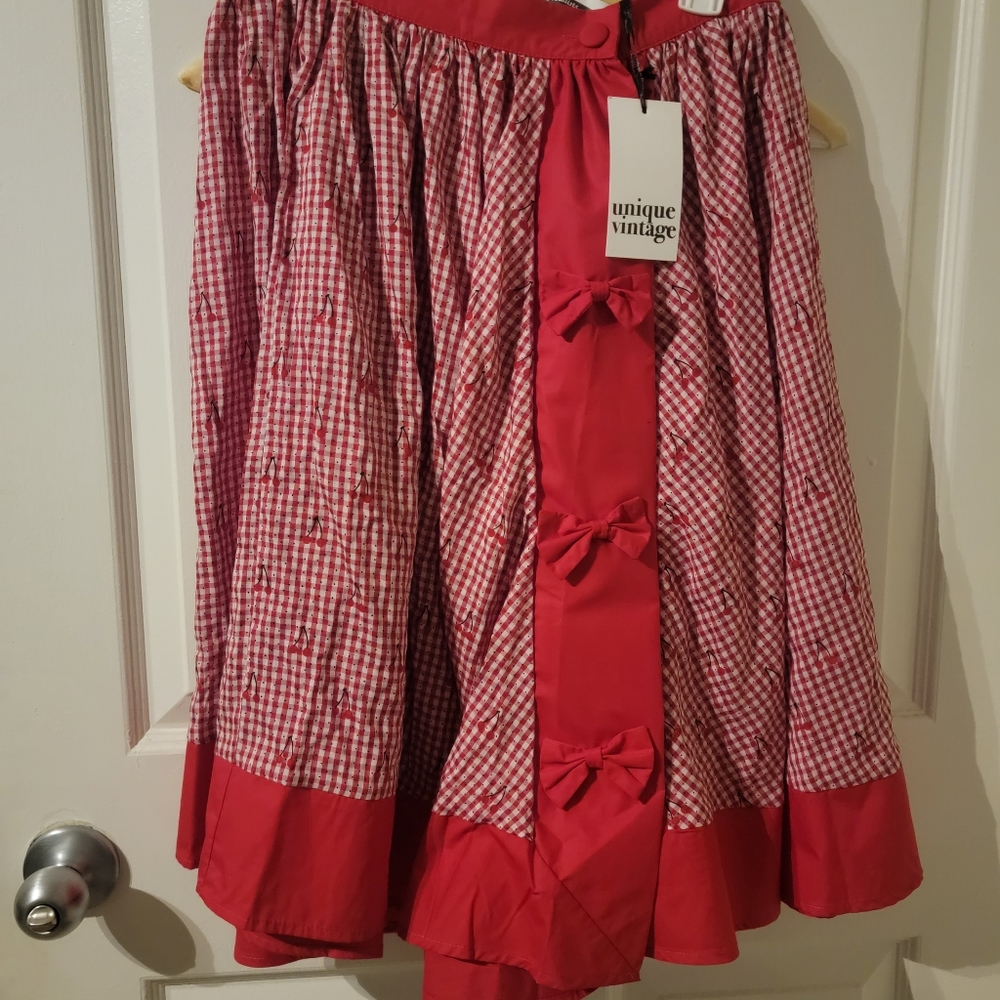 Unique Vintage Cherry Skirt